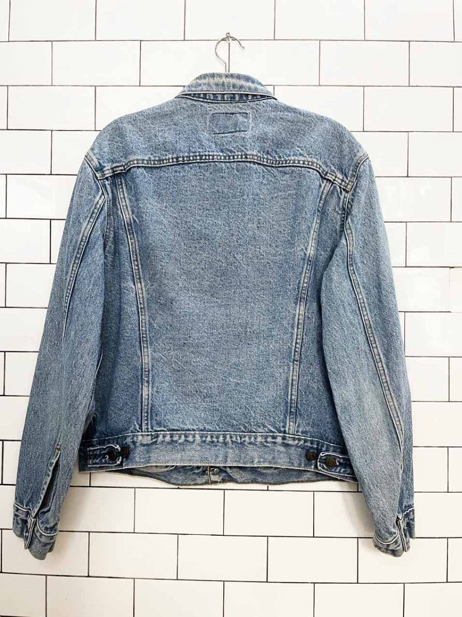 vintage 90s levi's 70506 denim trucker jacket | winston rodeo series | made in usa - good market thrift store