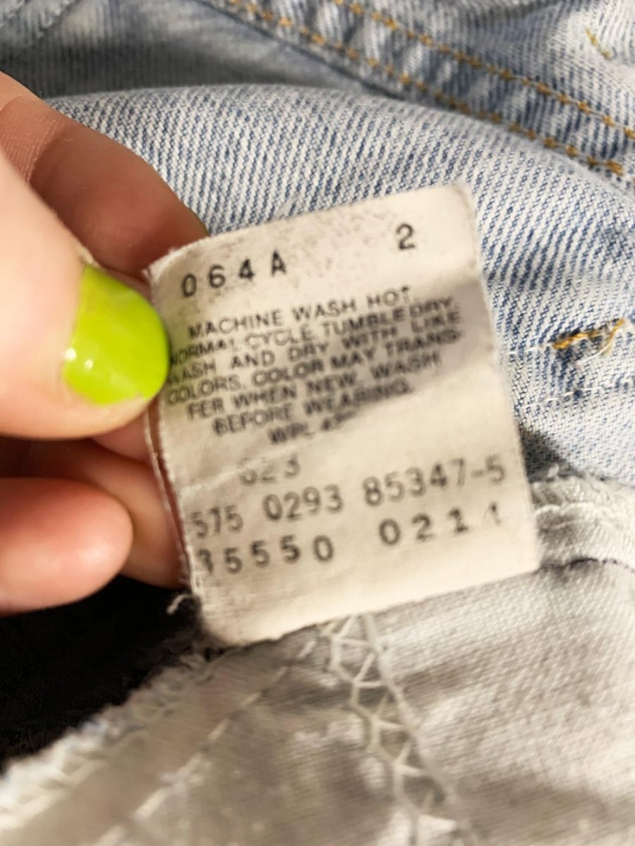 vintage 90s levi's orange tab 550 loose long denim shorts - good market thrift store