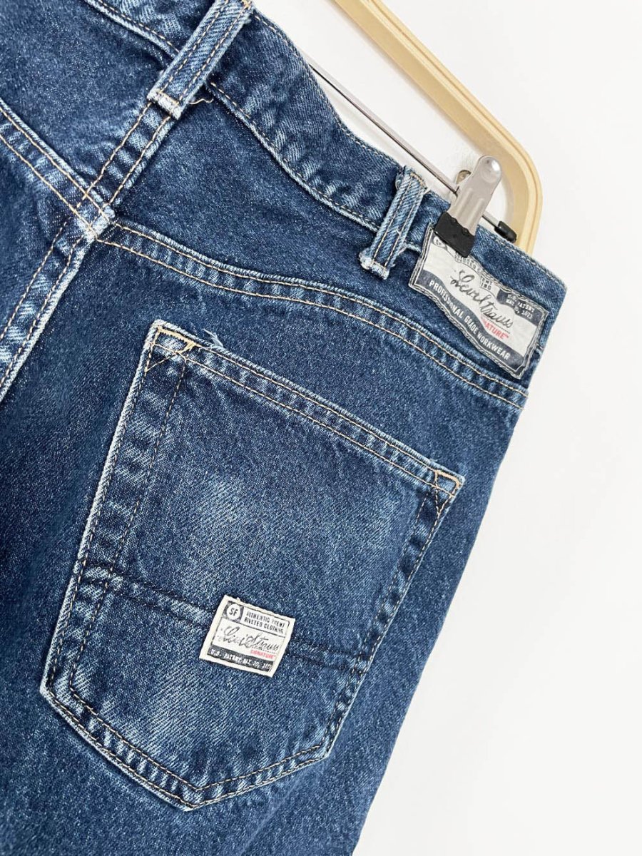 vintage 90s levi's workwear fit double knee baggy jeans | white tab - good market thrift store