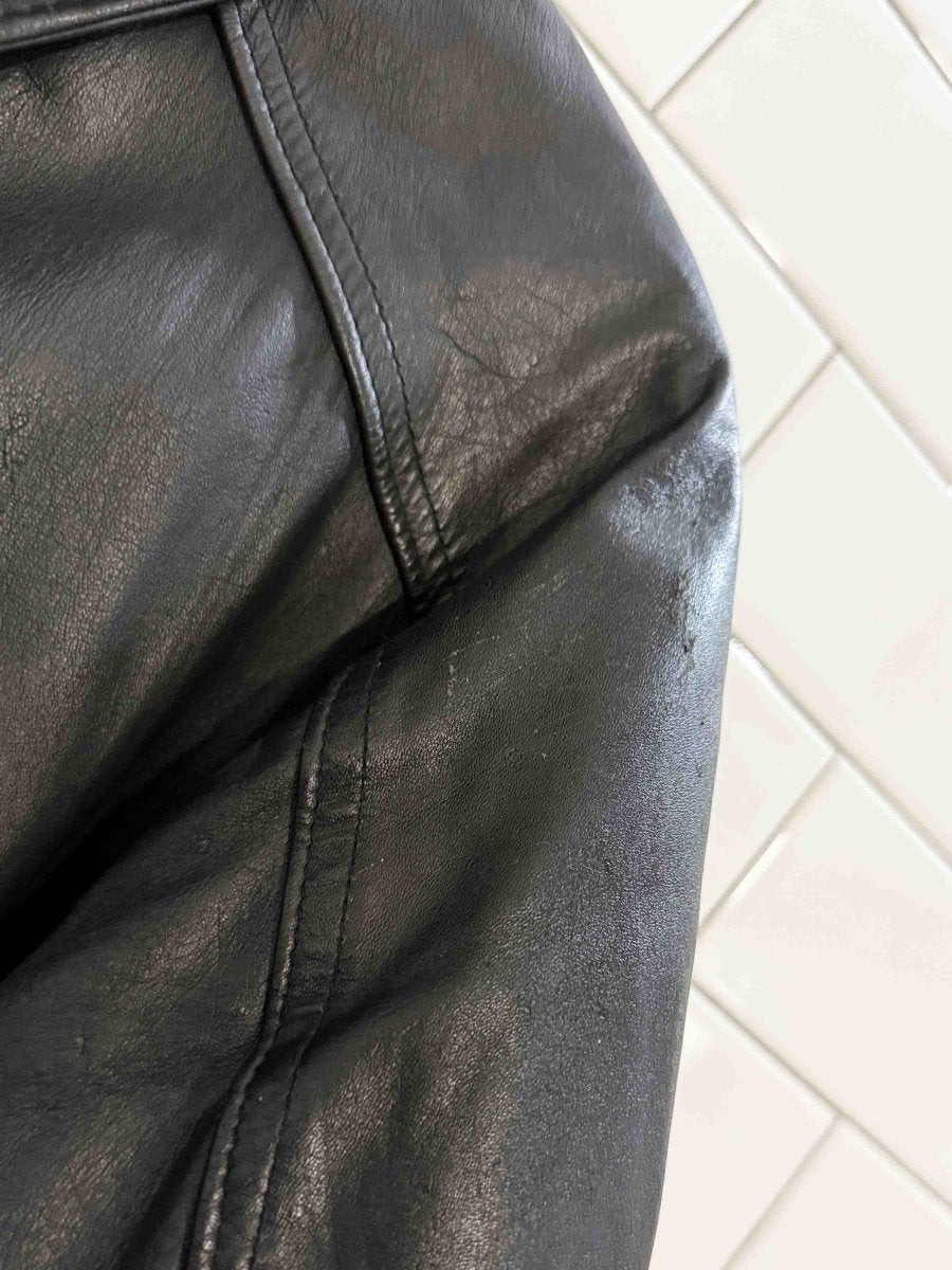 vintage 90s lifestyle leather bomber jacket | made in Canada - good market thrift store