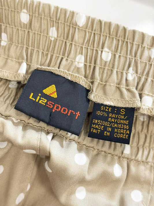 vintage 90s lizsport polka dot pull on casual pants | liz claiborne - good market thrift store