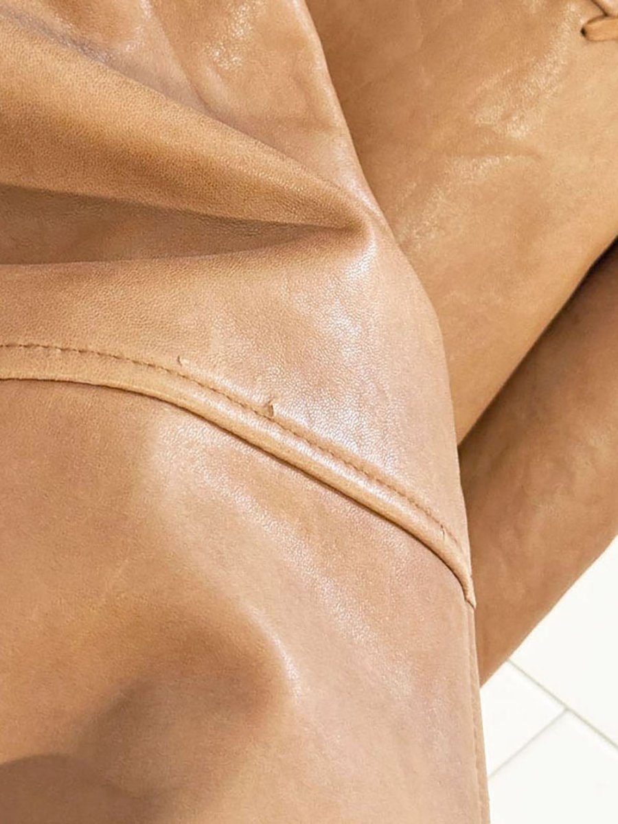 vintage 90s LNR butter leather whip stitch full zip jacket | lambskin - good market thrift store