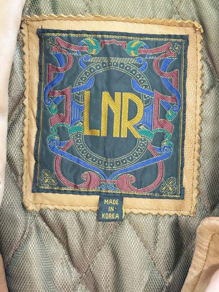 vintage 90s LNR butter leather whip stitch full zip jacket | lambskin - good market thrift store