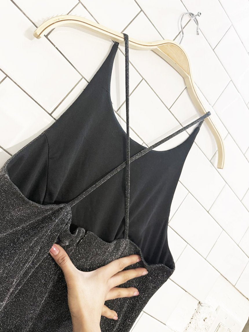 vintage 90s lori ann glitter tank maxi dress | montreal - good market thrift store