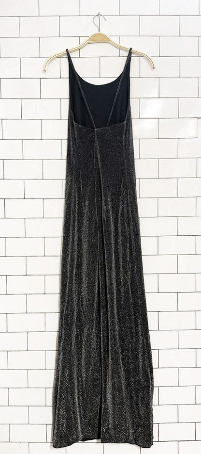 vintage 90s lori ann glitter tank maxi dress | montreal - good market thrift store
