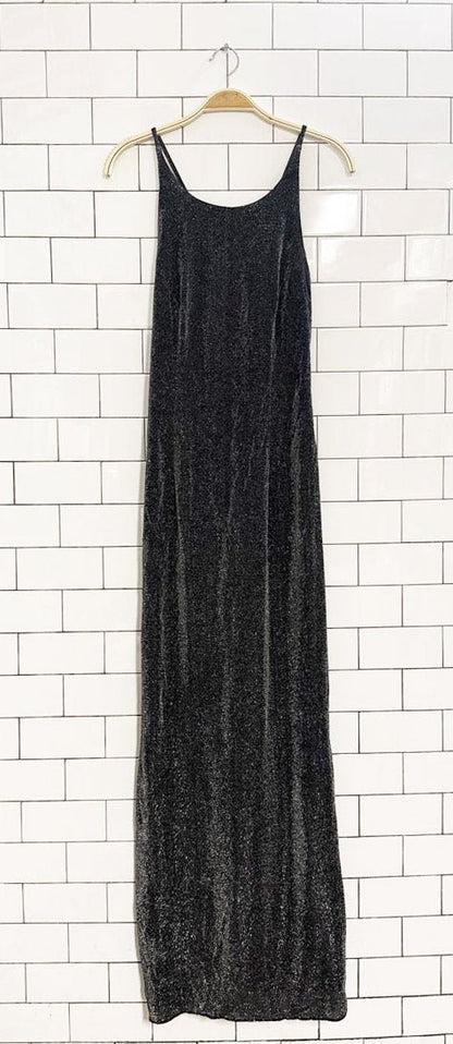 vintage 90s lori ann glitter tank maxi dress | montreal - good market thrift store