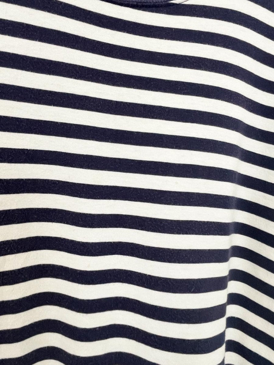 vintage 90s mainframe boxy blue stripe tee - good market thrift store