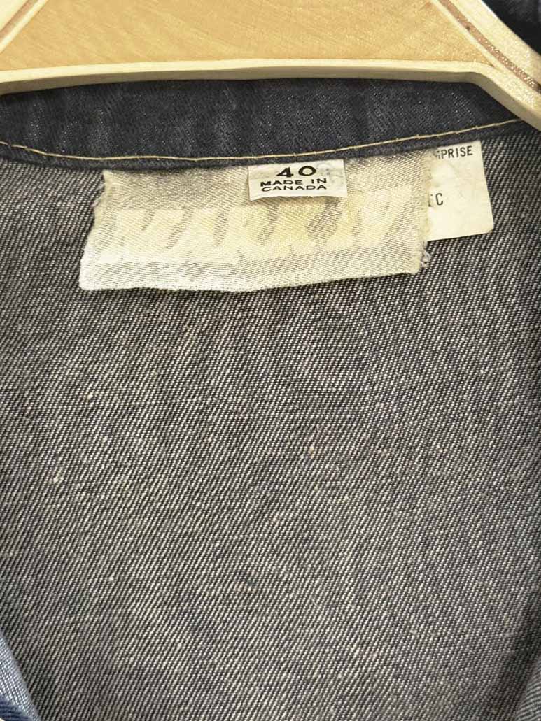 vintage 90s mark IV snap button denim jacket | made in Canada - good market thrift store