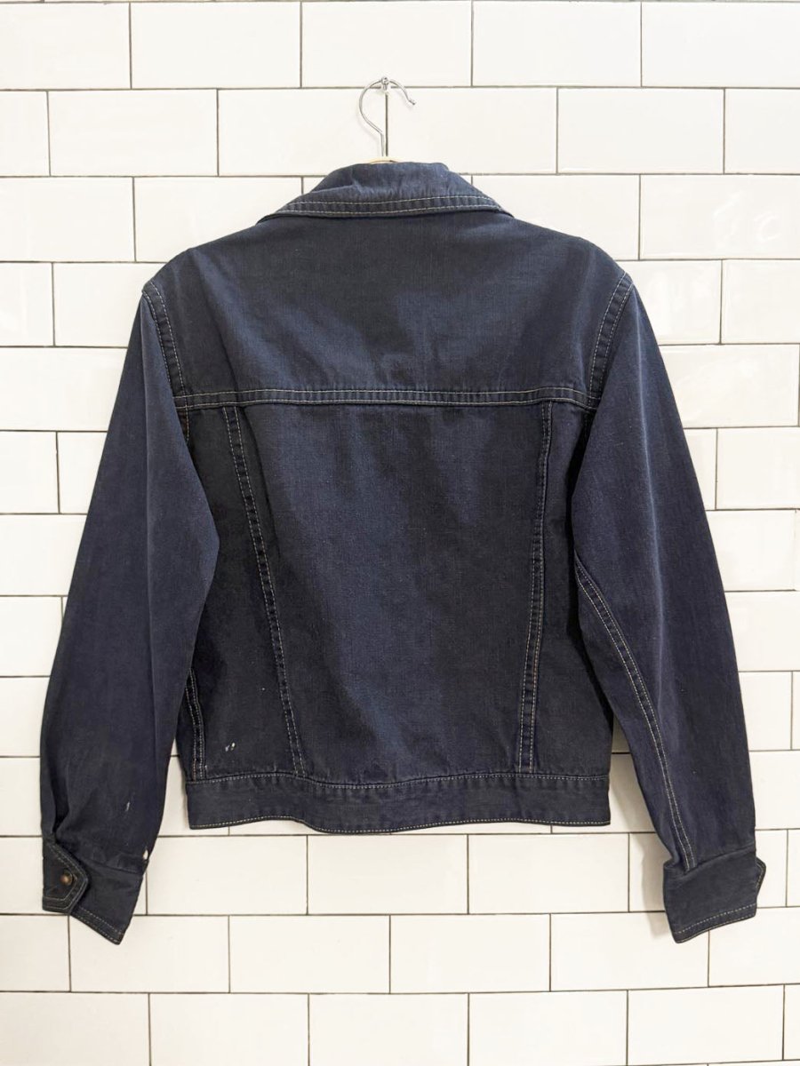 vintage 90s mark IV snap button denim jacket | made in Canada - good market thrift store