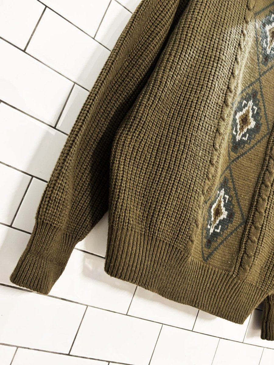 vintage 90s mcgregor southwestern turtleneck sweater - good market thrift store