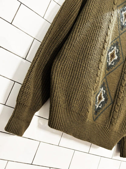 vintage 90s mcgregor southwestern turtleneck sweater - good market thrift store