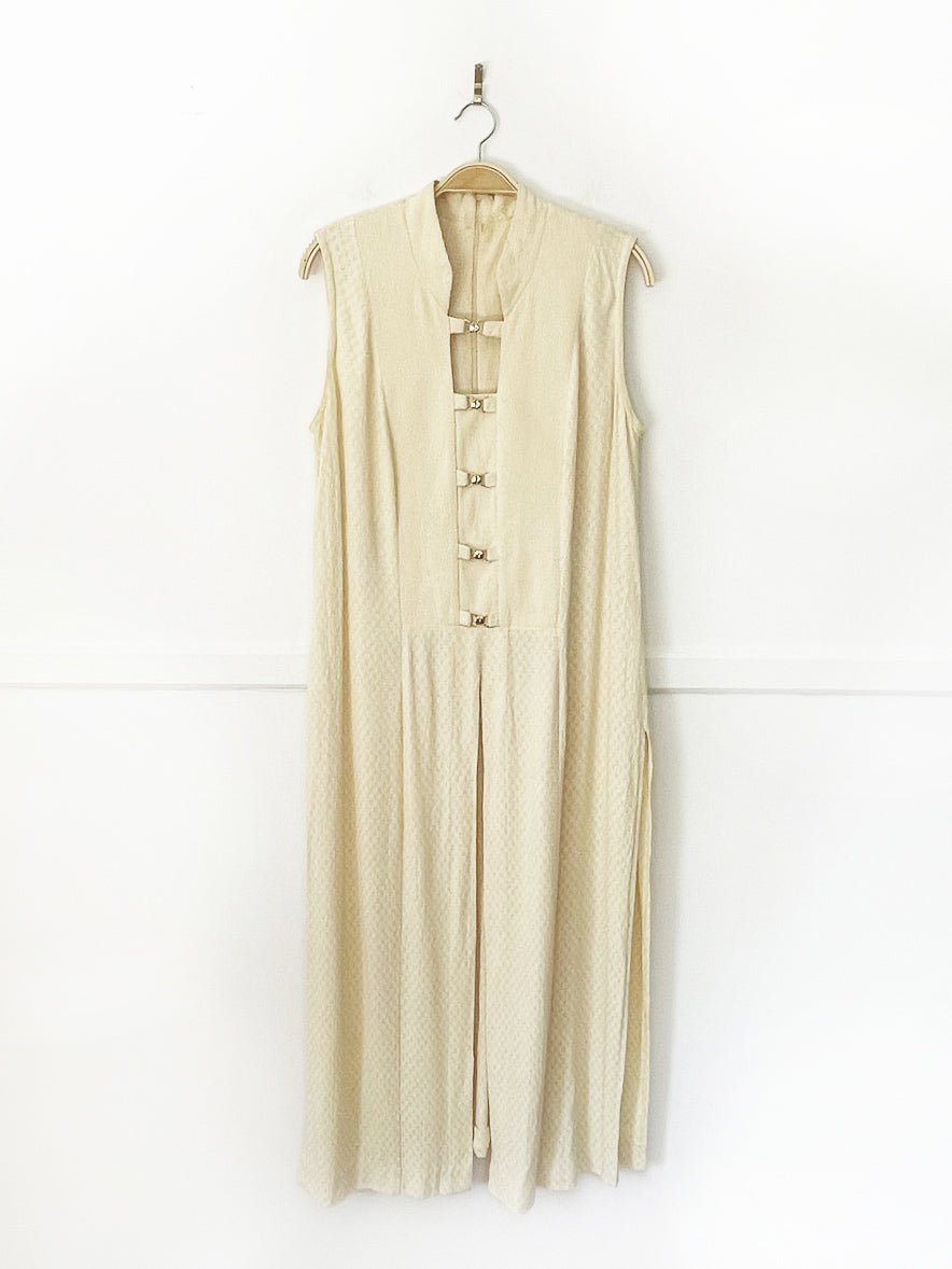 vintage 90s michael phillips mandarin collar layering top | made in canada - good market thrift store