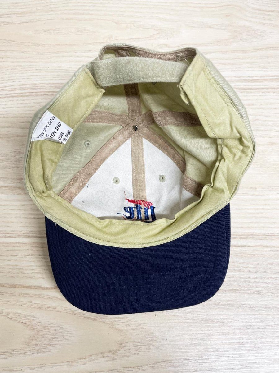 vintage 90s miller lite racing two - tone hat | fersten - good market thrift store