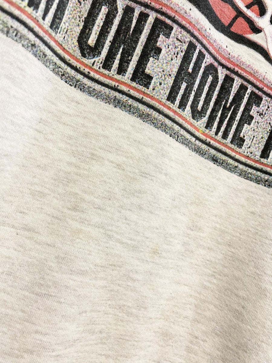 vintage 90s miller slam one home tonight sweatshirt | jerzees | basketball - good market thrift store