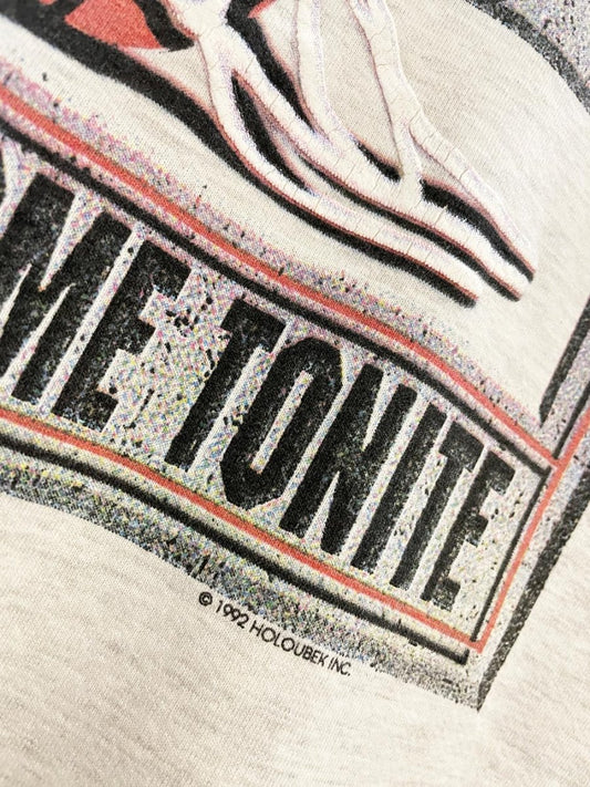 vintage 90s miller slam one home tonight sweatshirt | jerzees | basketball - good market thrift store