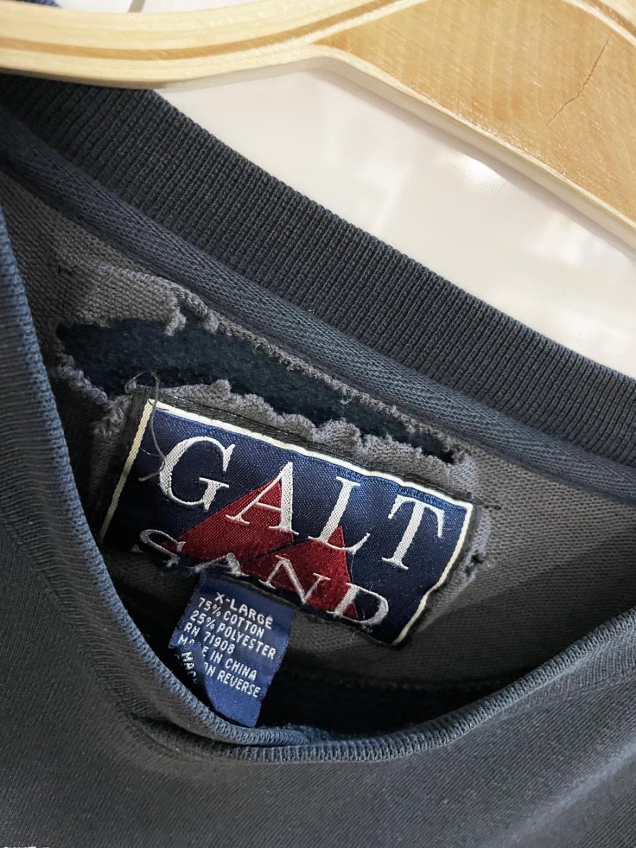 vintage 90s minnesota collegiate spellout cropped sweatshirt | galt sand - good market thrift store