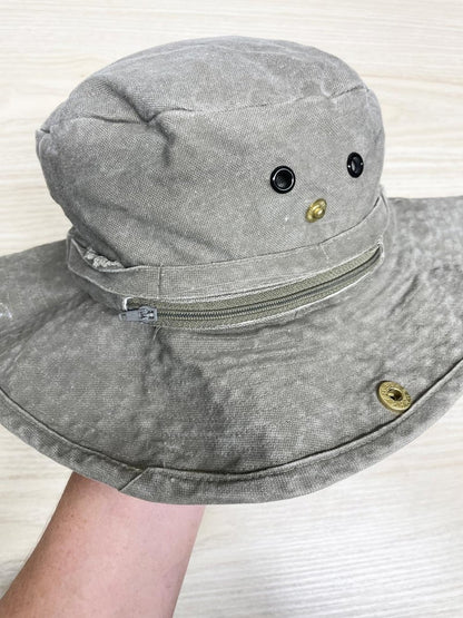 vintage 90s misty mountain outdoors brimmed snap side hat - good market thrift store