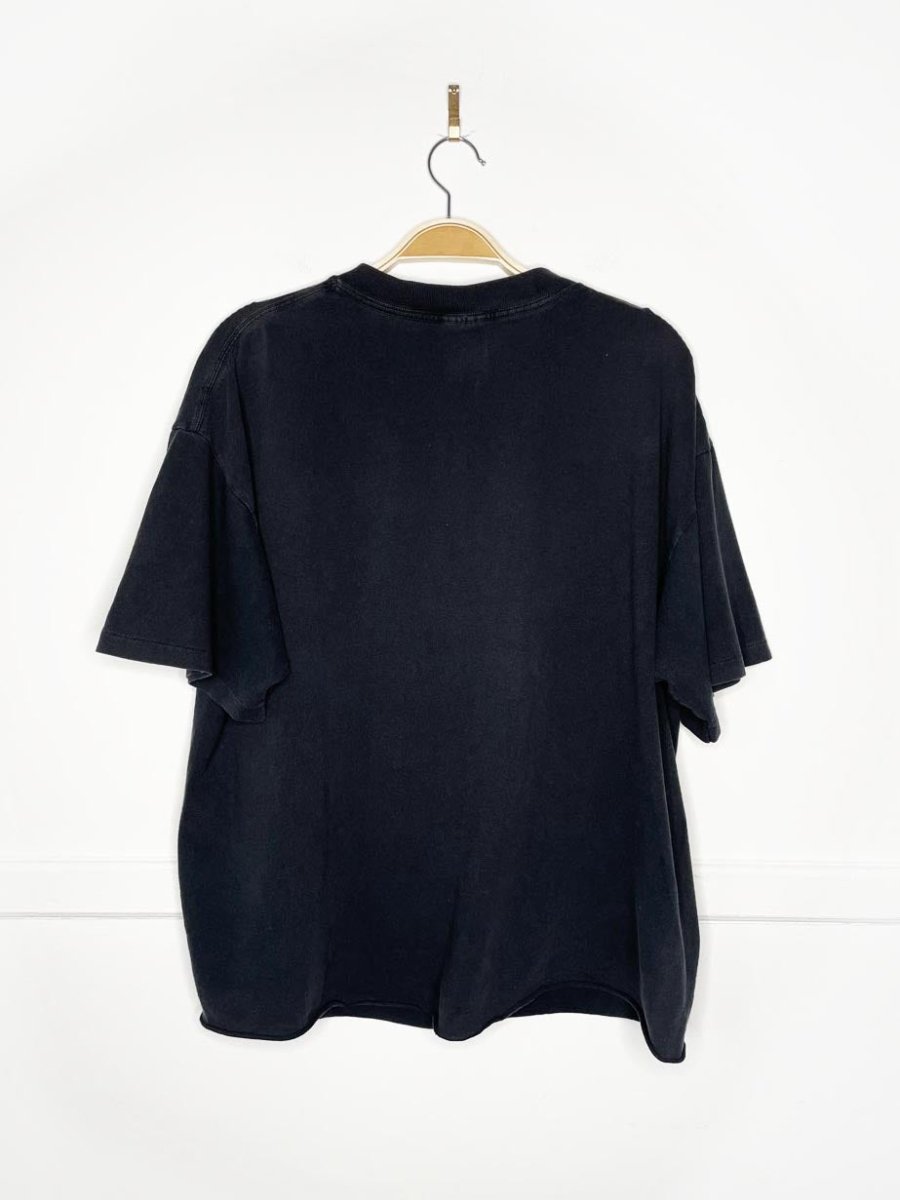 vintage 90s moist silver cropped tee | made in USA | wild oats - good market thrift store