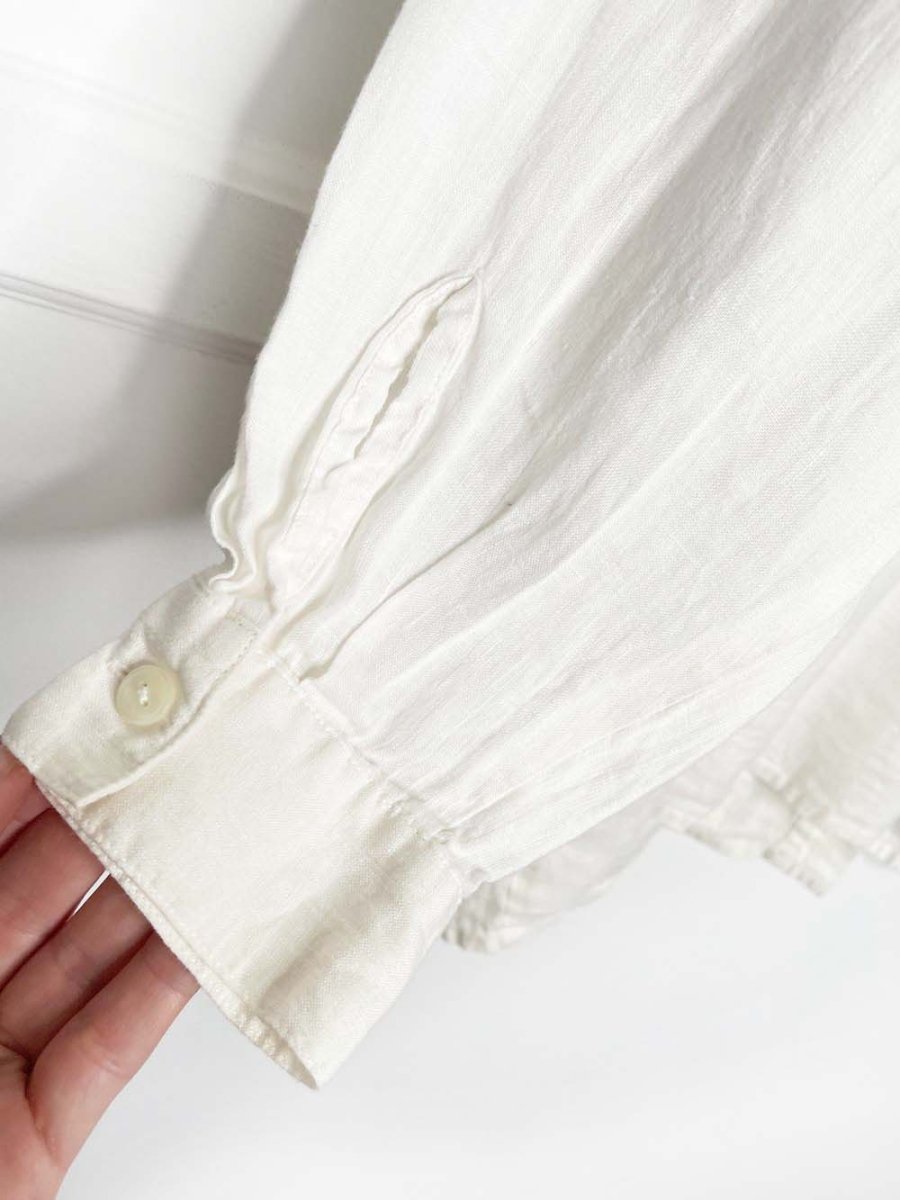 vintage 90s mondi 100% linen relaxed fit shirt - good market thrift store