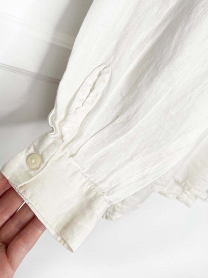 vintage 90s mondi 100% linen relaxed fit shirt - good market thrift store