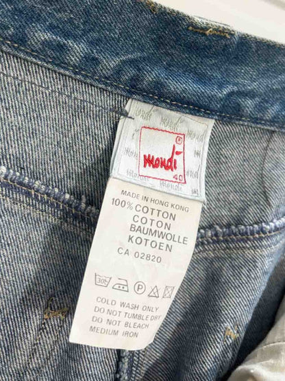 vintage 90s mondi gold embroidered high rise mom jeans - good market thrift store