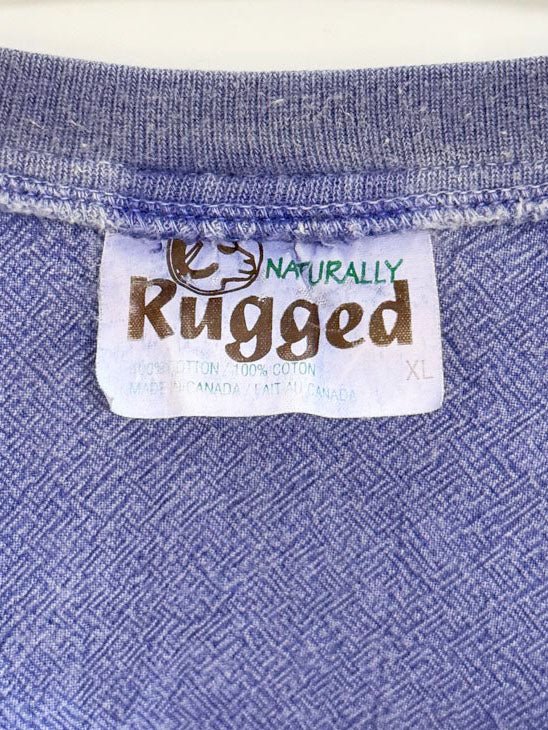 vintage 90s naturally rugged half button casual shirt | made in Canada - good market thrift store
