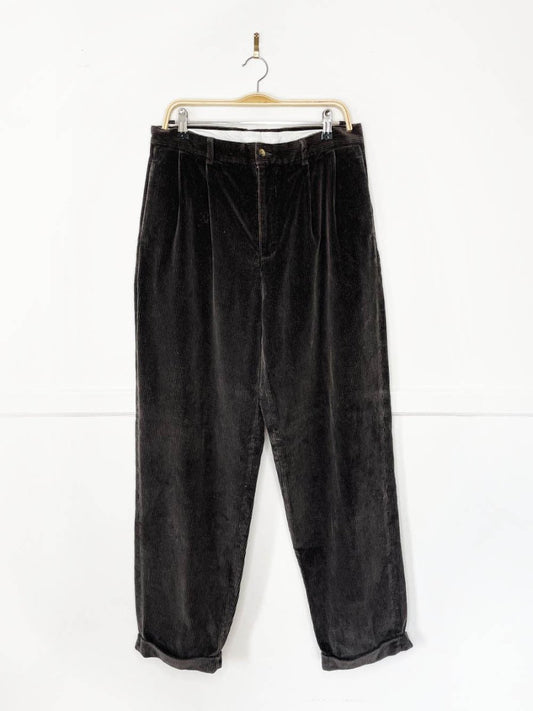 vintage 90s nautica chunky cord cuffed trouser - good market thrift store