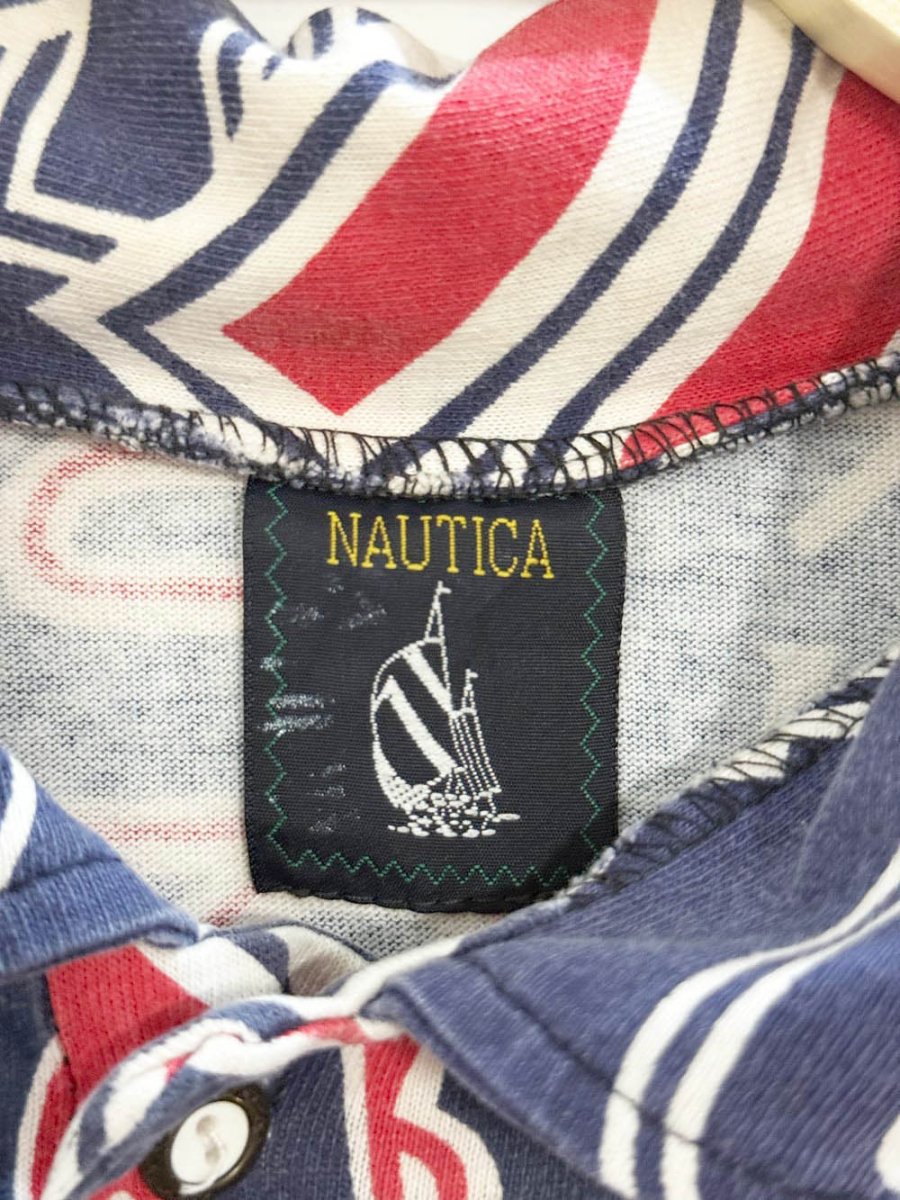 vintage 90s nautica the collections 1/4 button t-shirt - good market thrift store