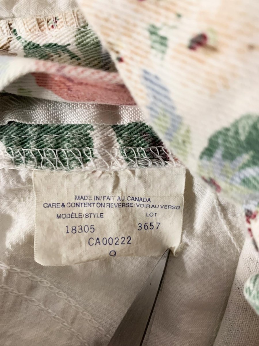 vintage 90s nevada floral denim cuffed shorts | made in canada - good market thrift store