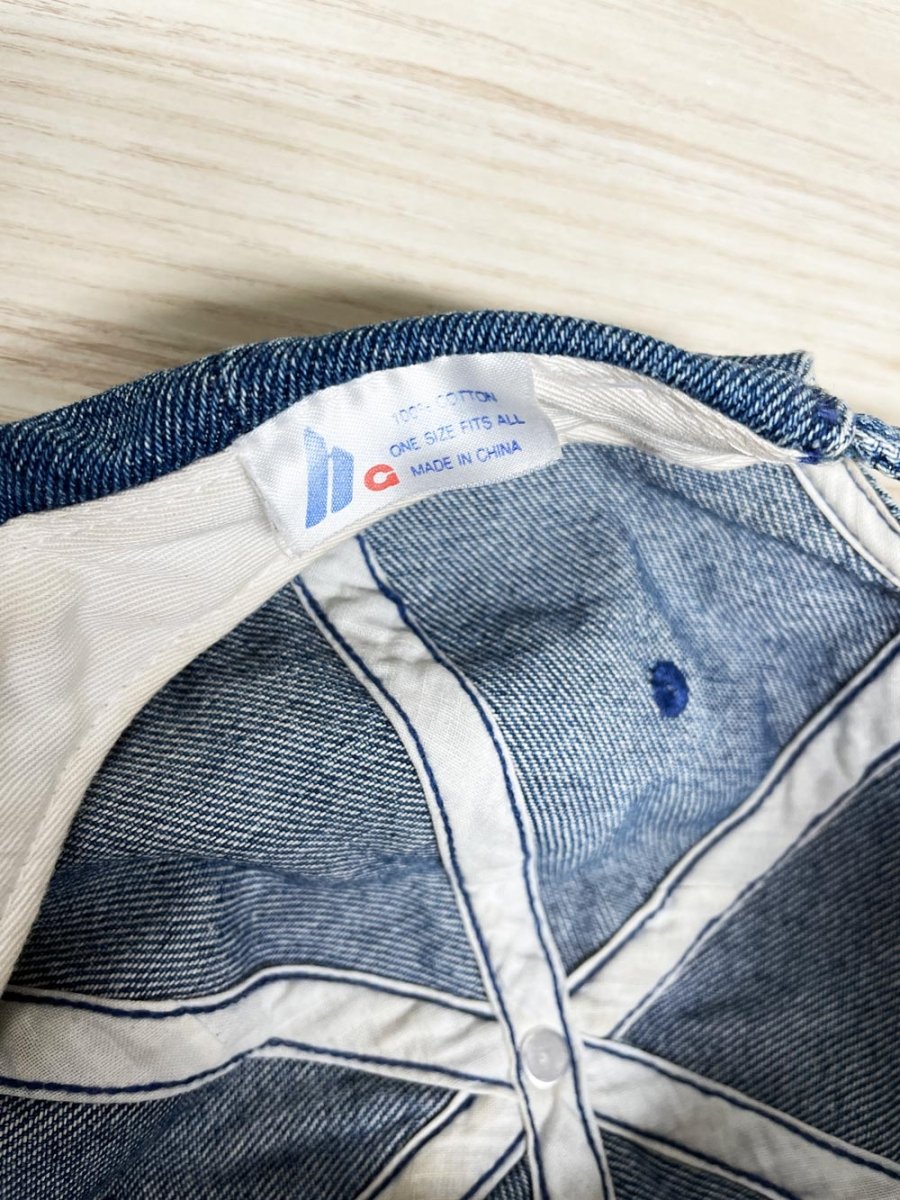 vintage 90s NG denim hat - good market thrift store