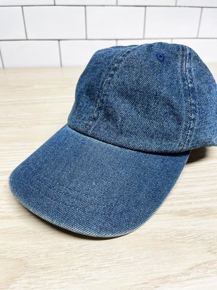 vintage 90s NG denim hat - good market thrift store
