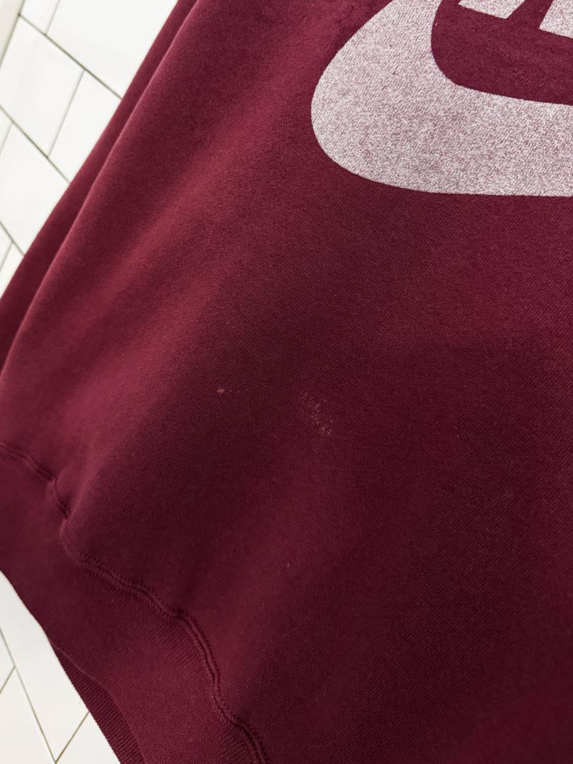 vintage 90s nike big swoosh sweatshirt | made in USA - good market thrift store