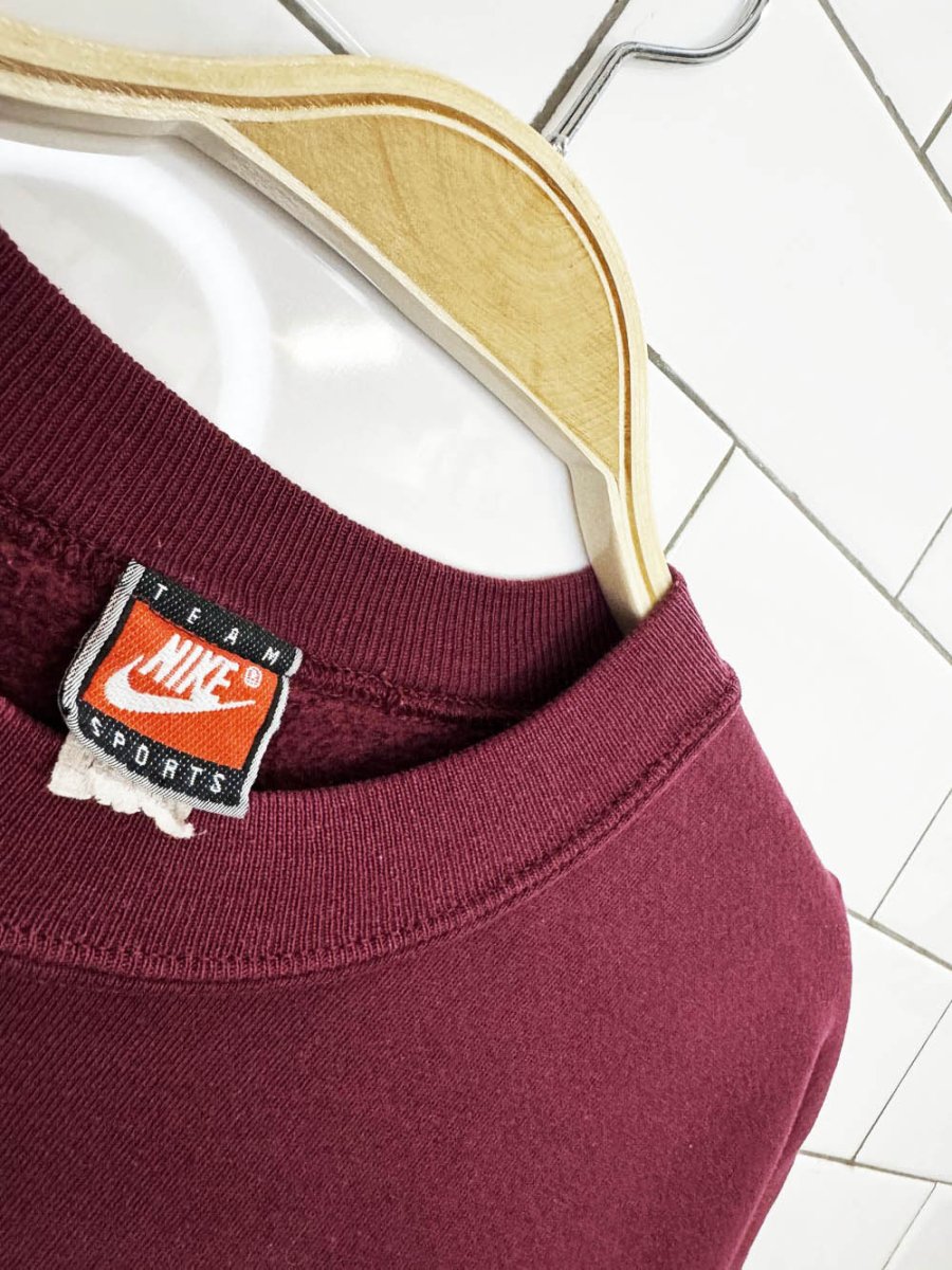 vintage 90s nike big swoosh sweatshirt | made in USA - good market thrift store