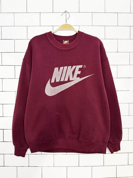 vintage 90s nike big swoosh sweatshirt | made in USA - good market thrift store
