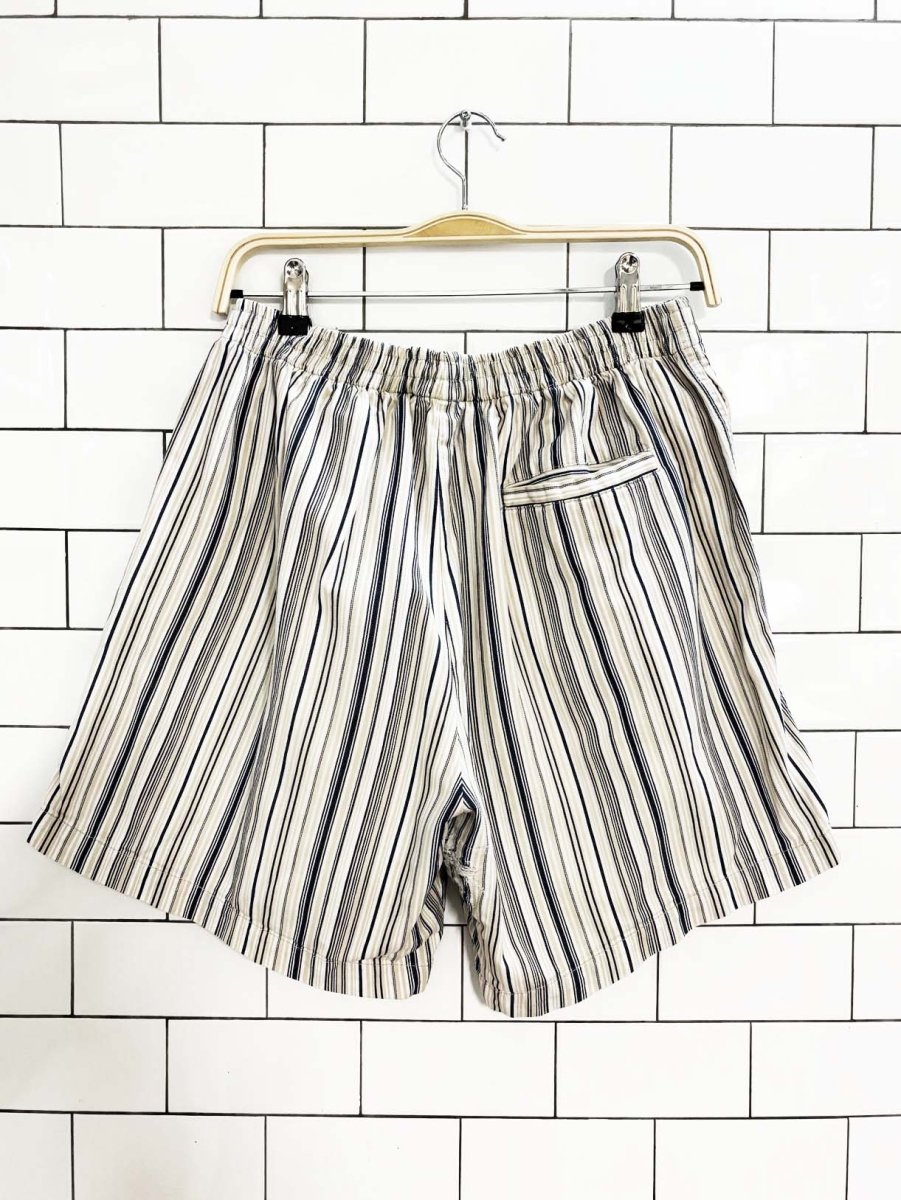 vintage 90s nike challenge court agassi two tone stripe shorts - good market thrift store