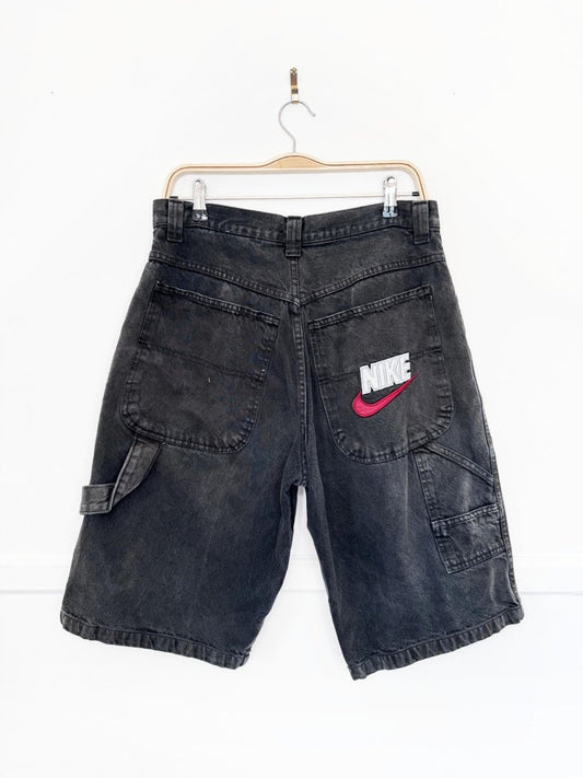 vintage 90s nike denim carpenter jorts | made in USA - good market thrift store