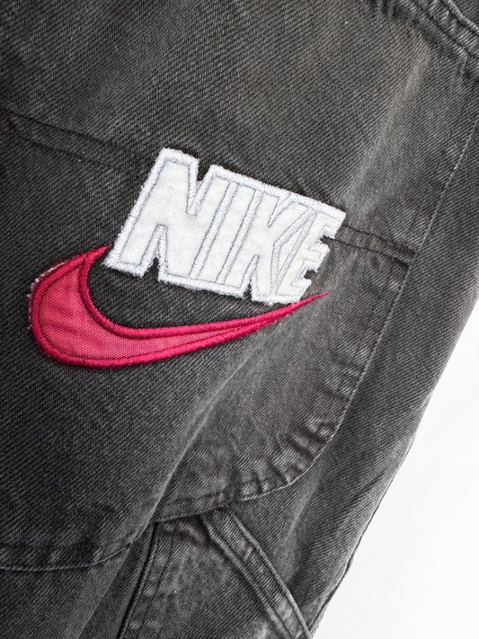 vintage 90s nike denim carpenter jorts | made in USA - good market thrift store