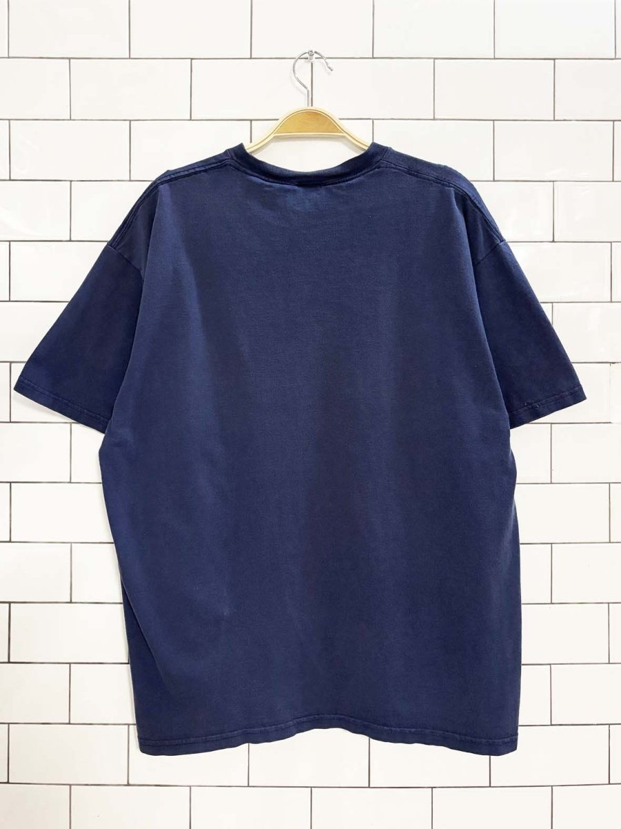 vintage 90s nike embroidered swoosh logo t shirt | made in usa - good market thrift store