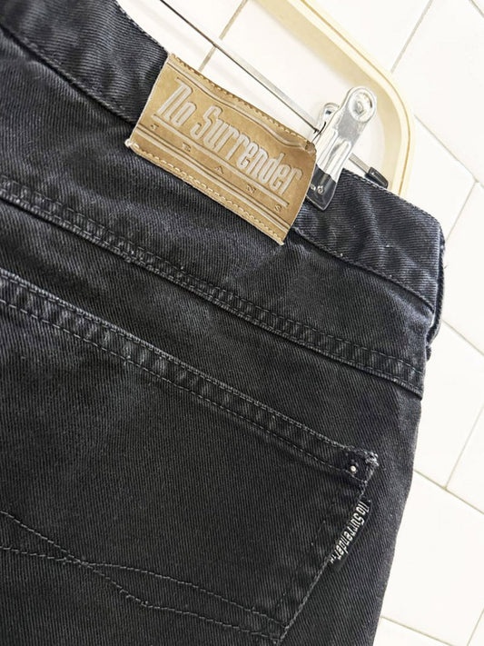 vintage 90s no surrender baggy denim skate shorts - good market thrift store