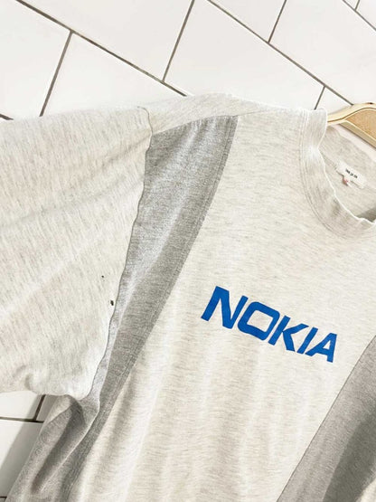 vintage 90s nokia suzhou panelled tee | comme ça ism - good market thrift store