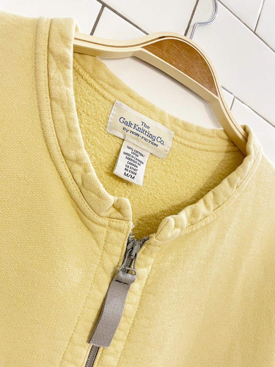 vintage 90s non - fiction full zip sweatshirt cardigan | the galt knitting co. - good market thrift store
