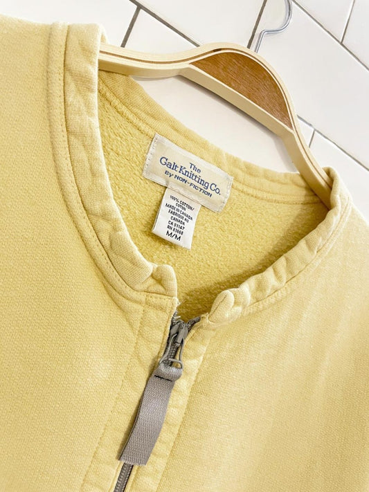vintage 90s non - fiction full zip sweatshirt cardigan | the galt knitting co. - good market thrift store