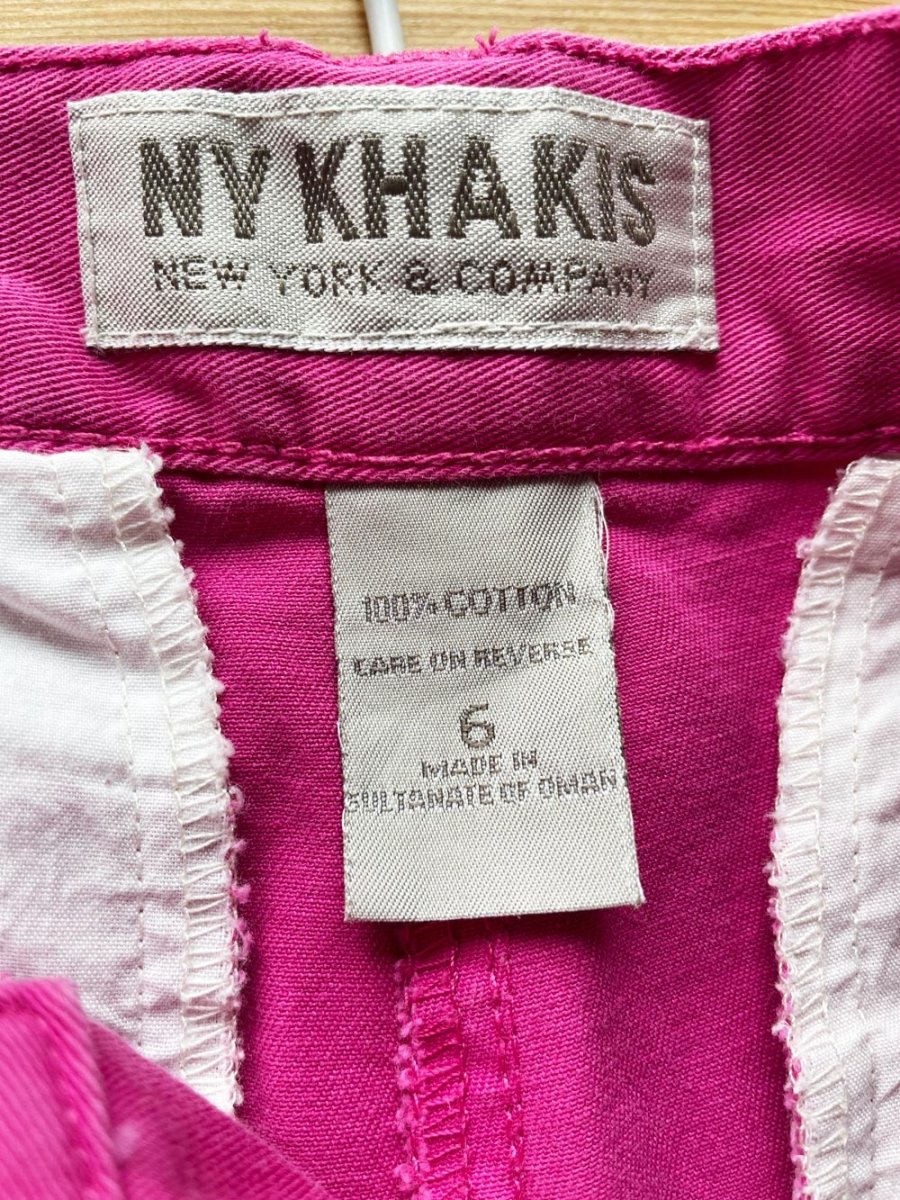 vintage 90s NY khakis hot pink denim shorts - good market thrift store