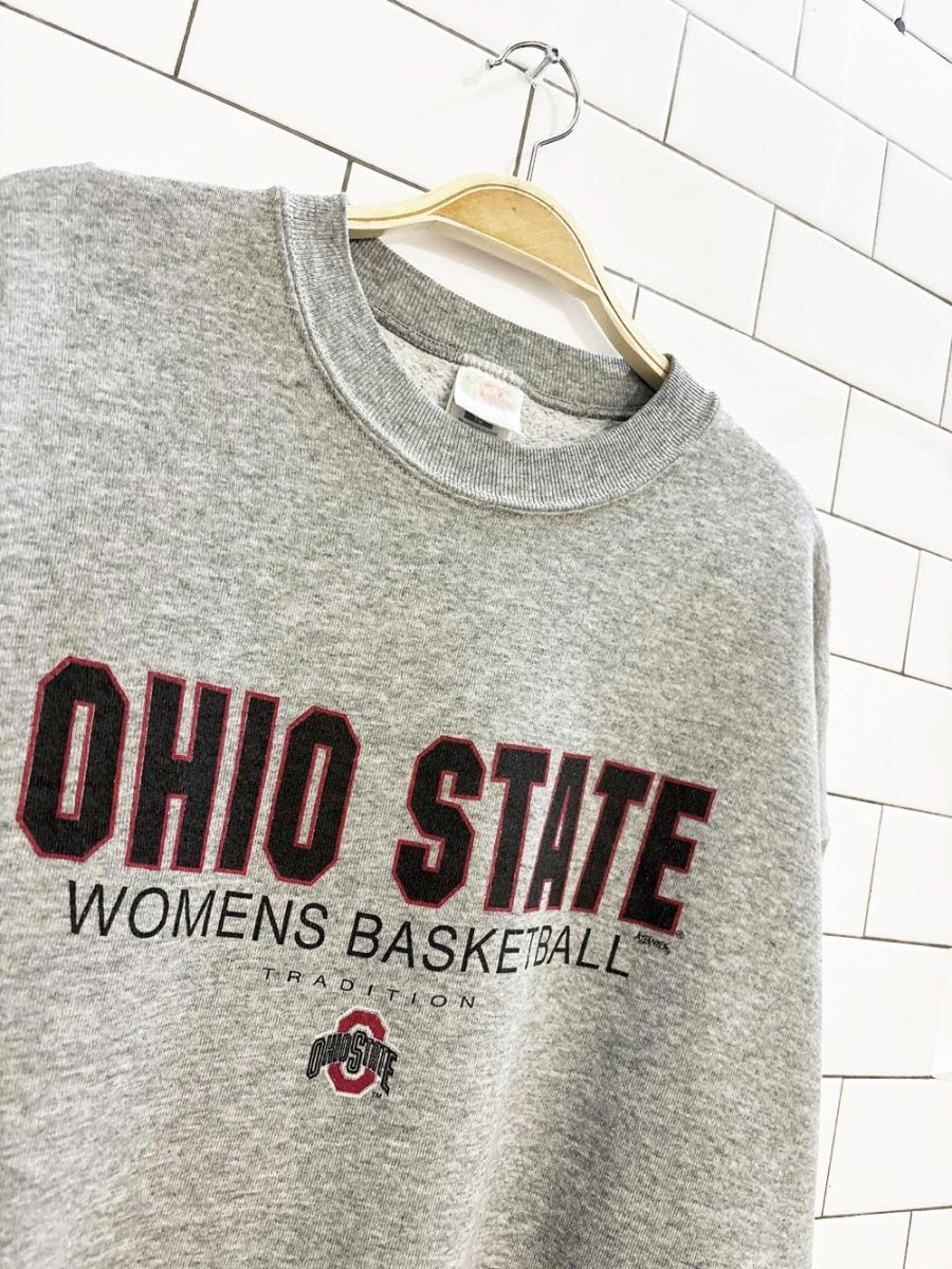 vintage 90s ohio state womens basketball collegiate sweatshirt - good market thrift store