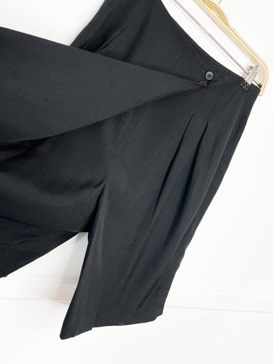vintage 90s ONE louben silk - blend pleated skort | eaton - good market thrift store