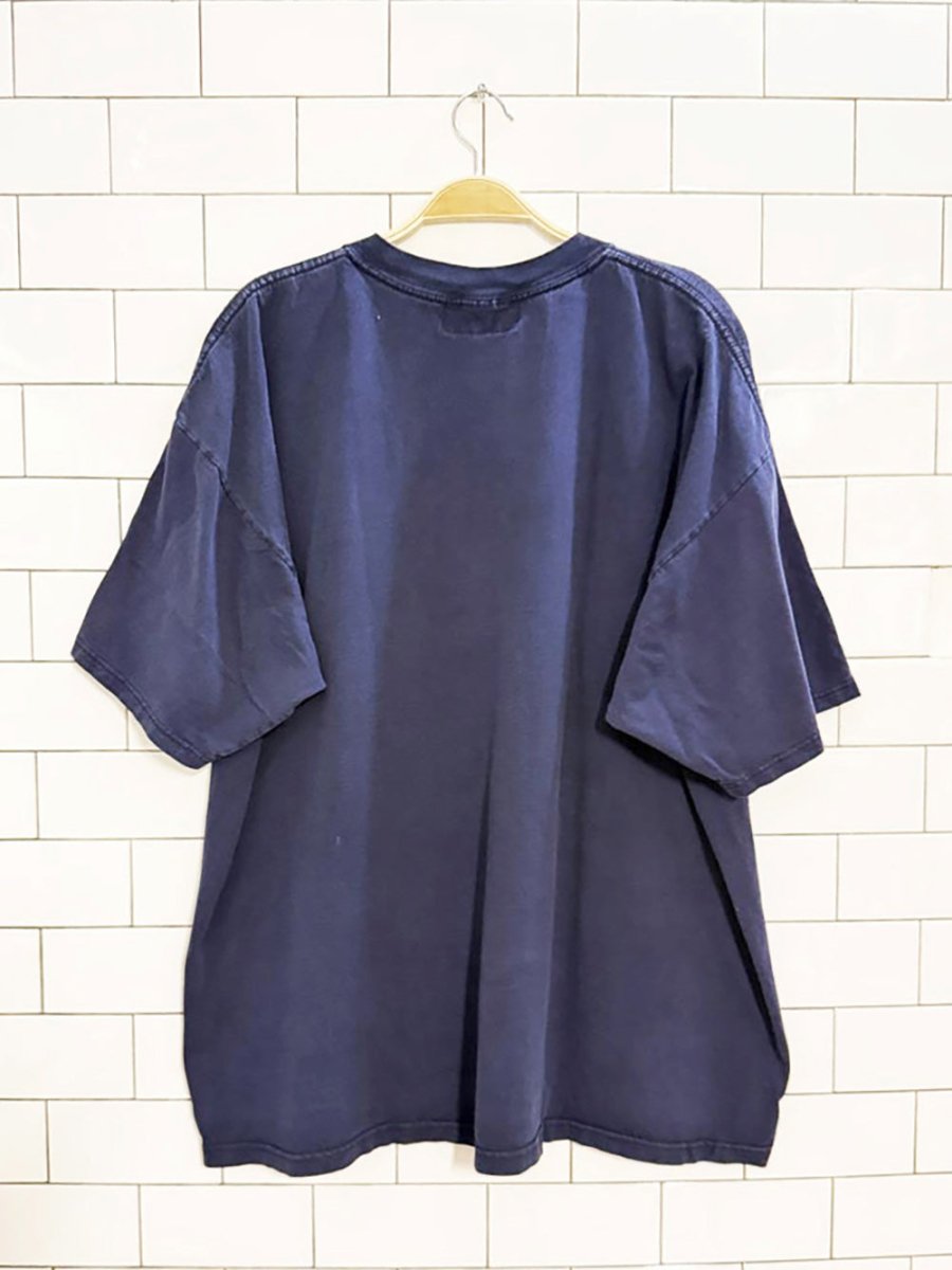 vintage 90s oxford collegiate logo boxy tee | british made - good market thrift store
