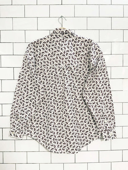 vintage 90s paisley full button chest pocket shirt - good market thrift store