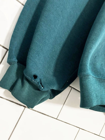 vintage 90s pattern knit trim sweatshirt - good market thrift store