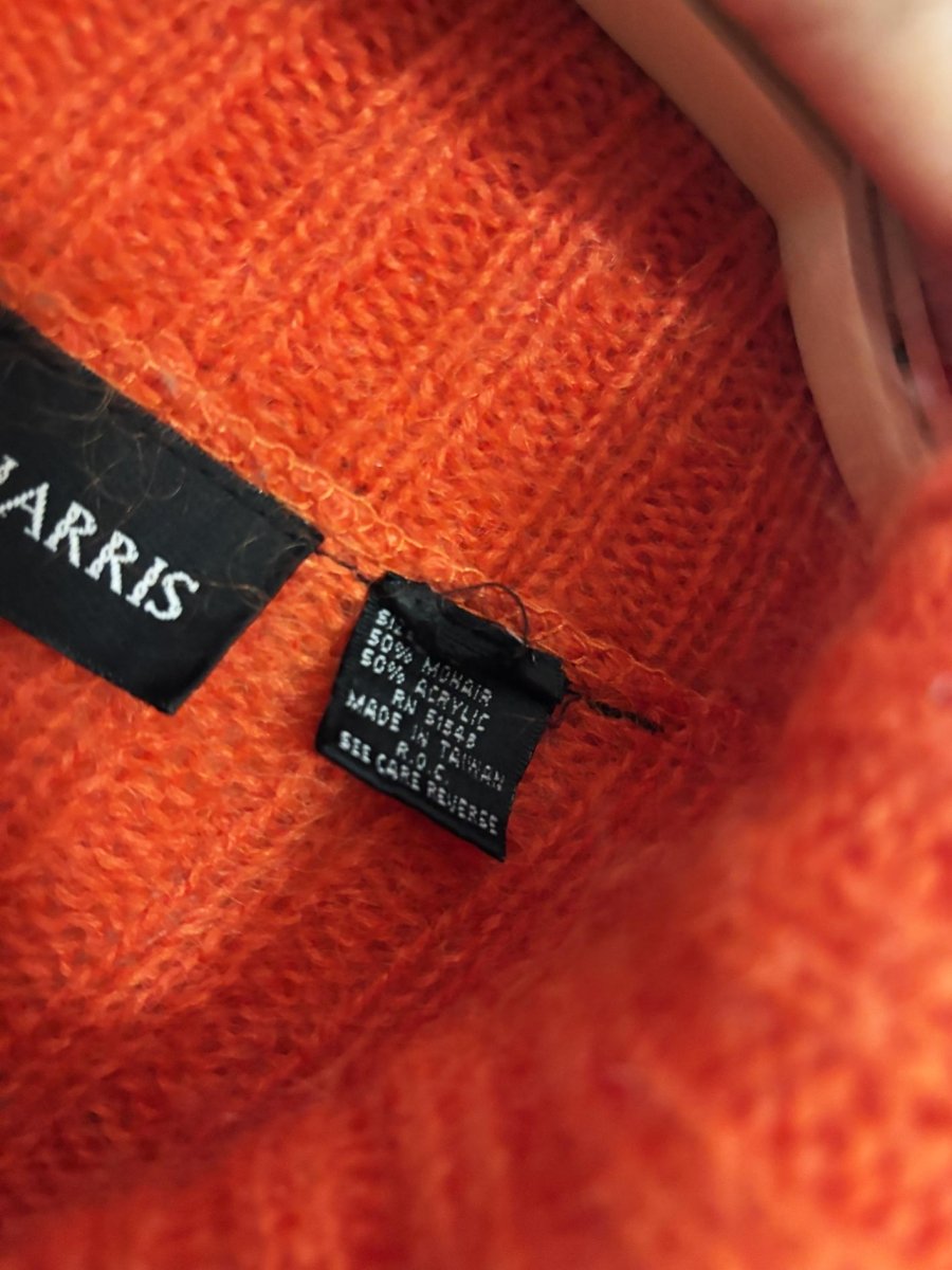 vintage 90s paul harris mohair - blend turtleneck sweater - good market thrift store