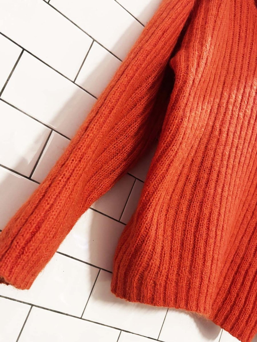 vintage 90s paul harris mohair - blend turtleneck sweater - good market thrift store